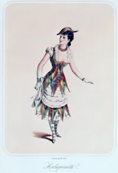 Costume Design for a Female Harlequin